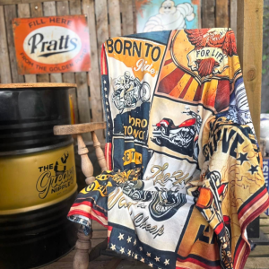 Born To Ride Fleece Throw/Blanket